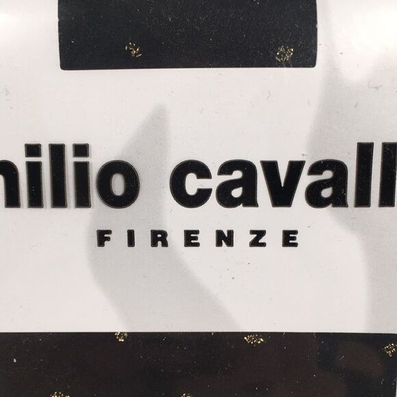 Emilio Cavallini Black Tights With gold dots S/M - Picture 7 of 7